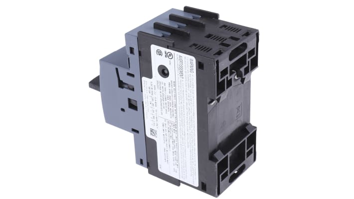 Interruttore automatico Siemens 3RV2011-1DA10, 3 poli, 3,2A - Serie Sirius Innovation 3RV2. Protezione per motori elettrici industriali. Adatto per montaggio su guida DIN.