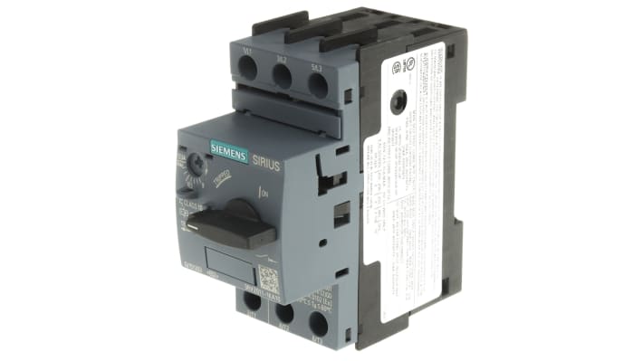 Interruttore automatico motore Siemens 3RV2011-1KA10, 12A. Protezione cortocircuiti, vita meccanica 100.000 cicli. Efficienza energetica e sicurezza ottimali.