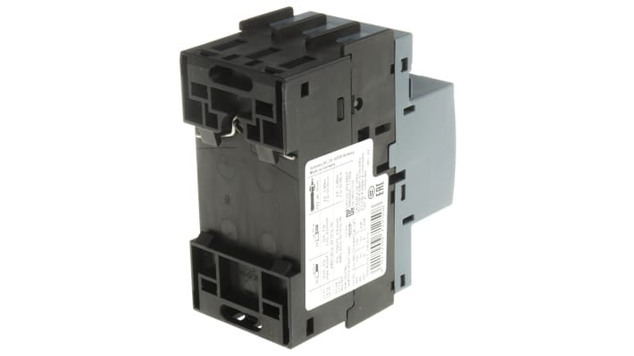 Interruttore automatico motore Siemens 3RV2011-1KA10, 12A. Protezione cortocircuiti, vita meccanica 100.000 cicli. Efficienza energetica e sicurezza ottimali.