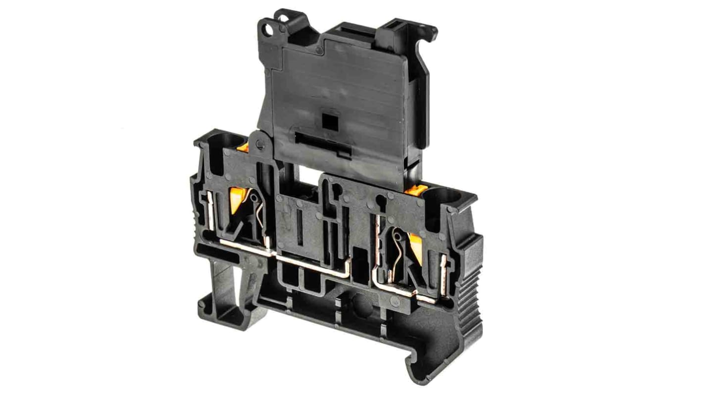 Morsetto portafusibili Phoenix Contact 3211861 per guida DIN con fusibile integrato, cavi da 24 a 10 AWG, connessione a innesto - Tecnologia PT, protezione da sovraccarichi e cortocircuiti, resistente a picchi di tensione fino a 6 kV.