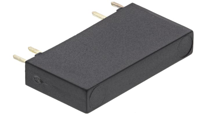 Finder 34.81.7.060.9024, relè a stato solido ultrasottile per montaggio su PCB, 6 A, 24 V c.c., dimensioni 28 x 15 x 5 mm.