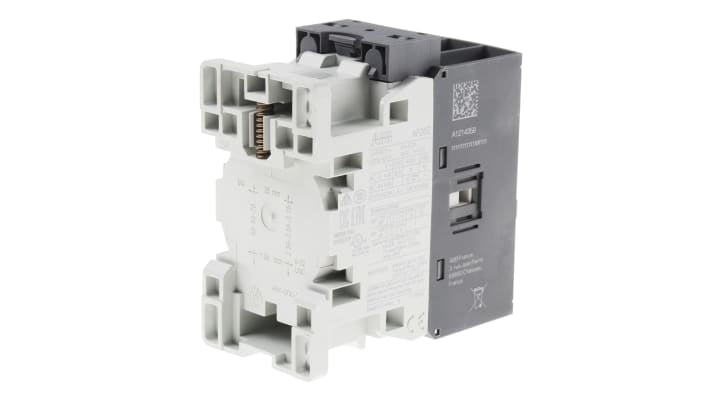 Contattore ABB 1SBL236001R2100 AF 3 poli, 3 NA, 45 A, 11 kW, 24 V, dimensioni 86x45x86 mm, resistente a vibrazioni.