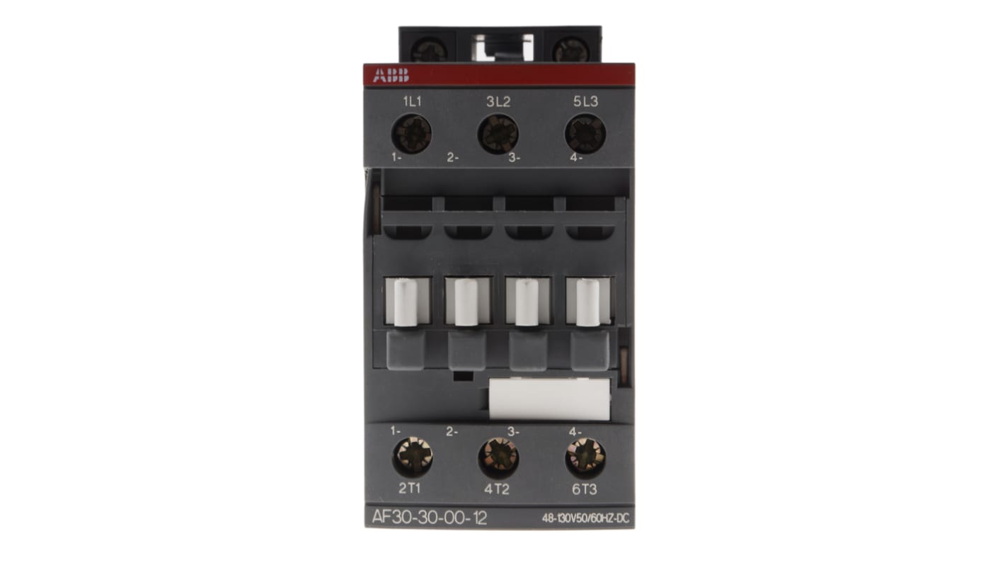 Contattore ABB 1SBL277001R1200 AF, 3 poli, 21 A, bobina 110 V, dimensioni 45x86x86 mm, conforme a IEC 60947.