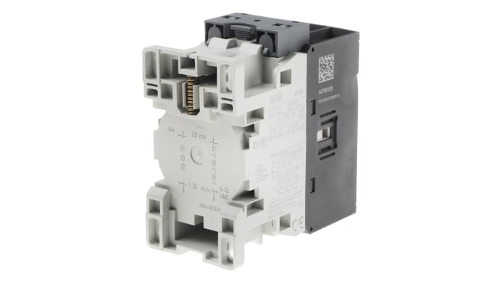 Contattore ABB 1SBL277001R1200 AF, 3 poli, 21 A, bobina 110 V, dimensioni 45x86x86 mm, conforme a IEC 60947.
