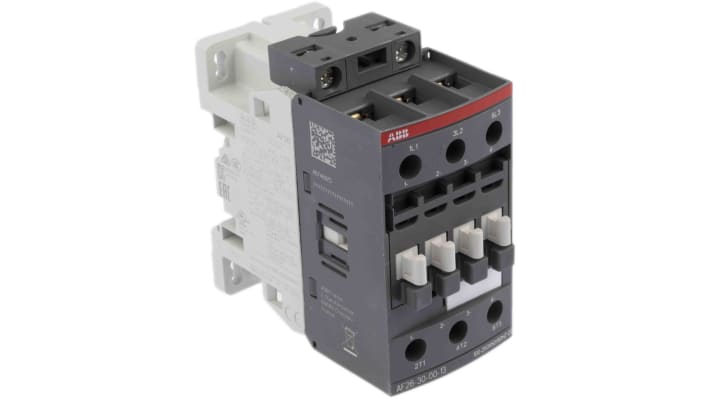 Contattore ABB 1SBL237001R1300, 3 poli, 45 A, montaggio su guida DIN, dimensioni 45 x 86 x 86 mm, bobina 230 V.