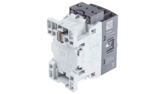 Contattore ABB 1SBL137201R1300 AF, 4 poli, 25 A, bobina 230 V, dimensioni 80x45x77 mm, grado di protezione IP20.
