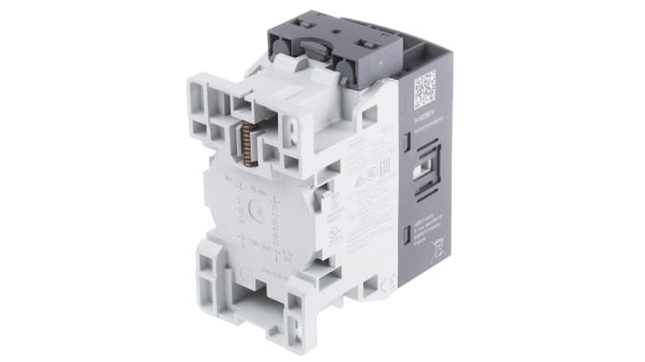 Contattore ABB 1SBL177201R1400 AF16-40-00-14, 4 poli 4NO, 30 A, bobina 250-500 V, dimensioni 80x45x77 mm.