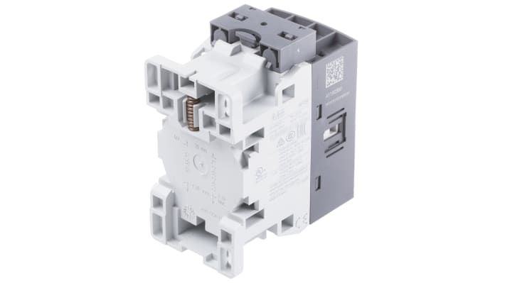 Contattore ABB 1SBL137501R1200, serie AF, 4 poli, 2NO+2NC, montaggio su guida DIN, dimensioni 80x45x77 mm.