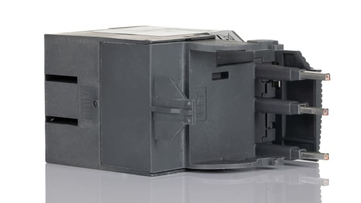 Relè di sovraccarico termico ABB 1SAZ721201R1040 TF42-7.6, 1 NO + 1 NC, carico 5,7 a 7,6 A, dimensioni 45x70,5x88,3 mm.