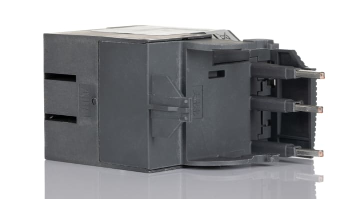 Relè di sovraccarico termico ABB 1SAZ721201R1043 TF42-10, 10 A, 690 V, montaggio su contattore AF, dimensioni 45 x 88,3 x 70,5 mm.