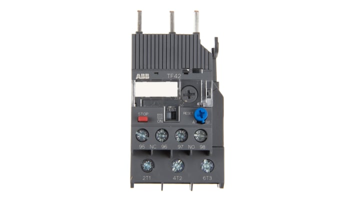 Relè di sovraccarico termico ABB 1SAZ721201R1051 TF42-24, 24 A, montaggio diretto, dimensioni 45 x 88,3 x 70,5 mm.