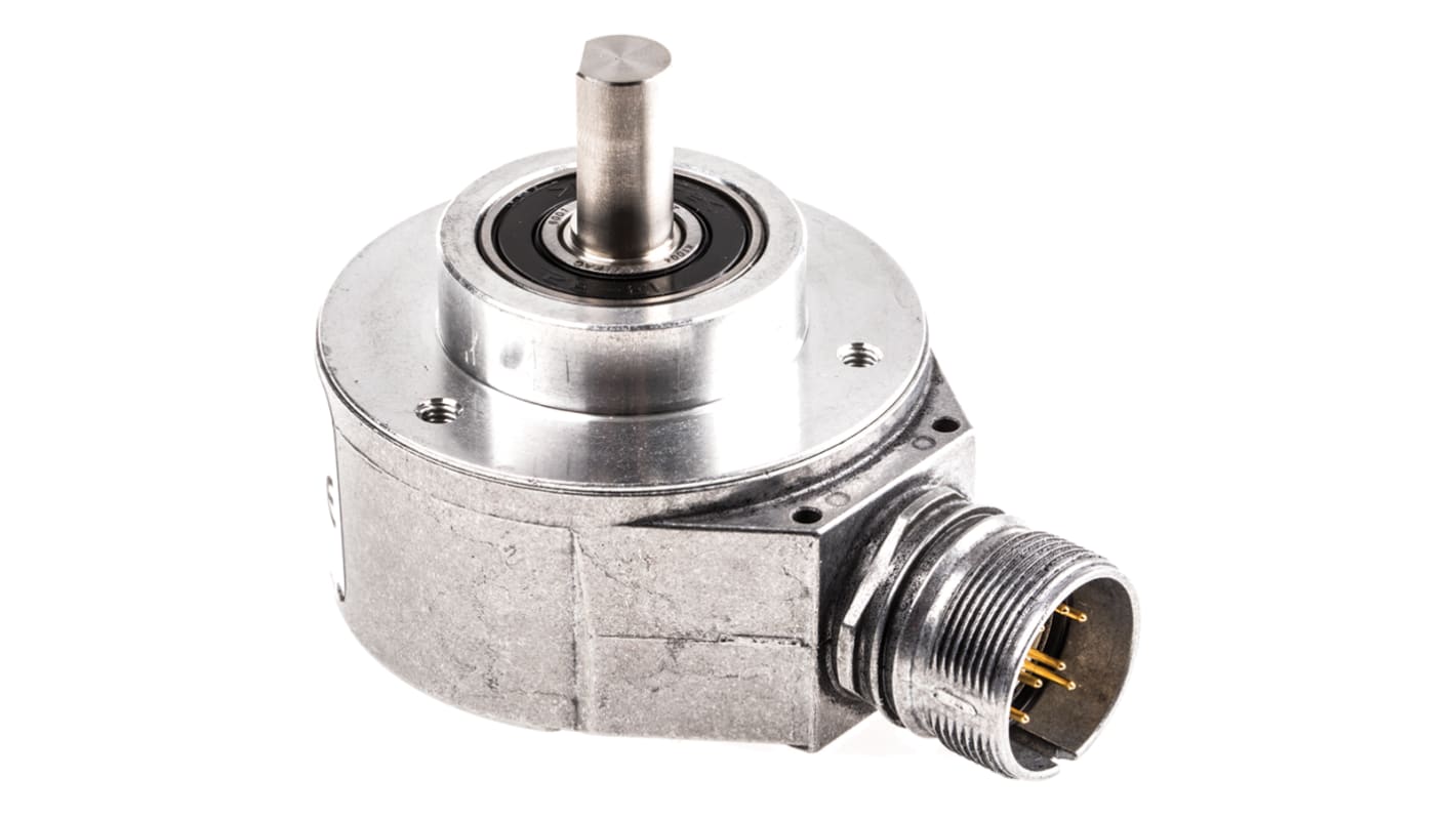 Encoder incrementale Sick DFS60B-S4PA10000, 10000 impulsi/giro, montaggio superficiale, albero 10 mm, IP65, -20 a +100 °C.