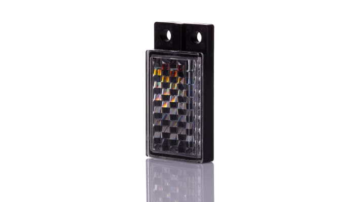 Riflettore Allen Bradley 92-93 per Serie 42KC, in acciaio inox 316L, IP69K, temperatura -25/+55°C, include staffa di montaggio e nastro riflettente.
