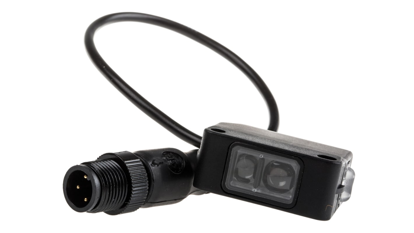 Allen Bradley 42JS-E1EZB1-F4, sensore fotoelettrico rettangolare con rilevamento fino a 10 m e grado di protezione IP67.