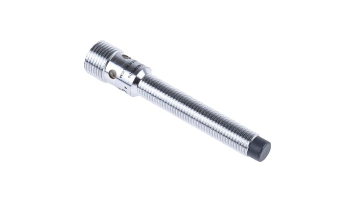 Sensore di prossimità cilindrico PNP Allen Bradley 872C-N6NP8-D4, rilevamento 6 mm, alimentazione 10-30 V c.c., grado di protezione IP67.