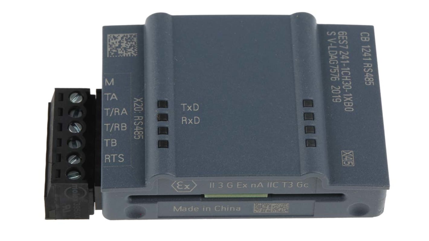 Modulo I/O PLC Siemens 6ES7241-1CH30-1XB0 per Serie S7-1200 - Scambio dati efficiente, resistente e compatto.