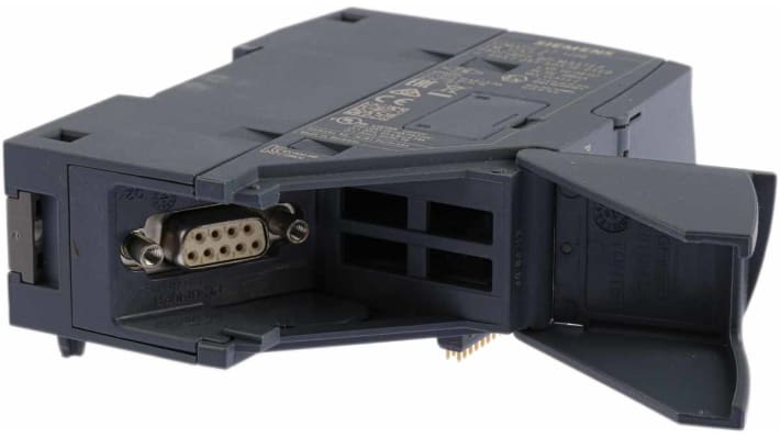 Modulo I/O PLC Siemens 6GK7243-5DX30-0XE0 Serie S7-1200, 24V - Comunicazione PROFIBUS, LED di stato, protezione IP20 - Accessorio industriale elettronico.