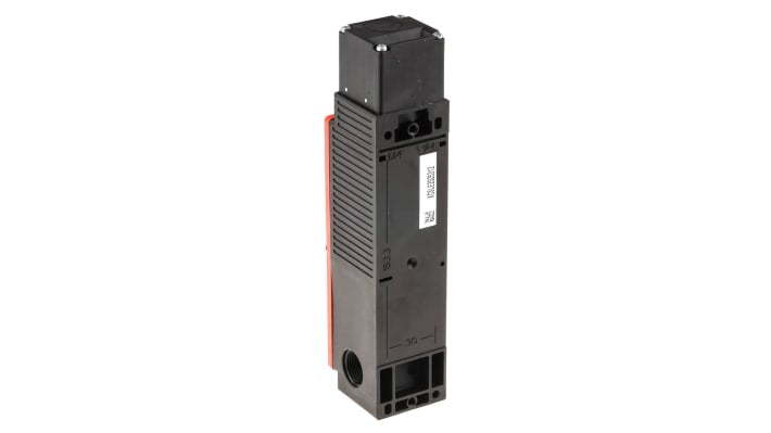 Interruttore di interblocco a solenoide Telemecanique Sensors, 24V, contatti 1 NC + 1 NA, protezione IP66/IP67, dimensioni 205x51x43.5mm.