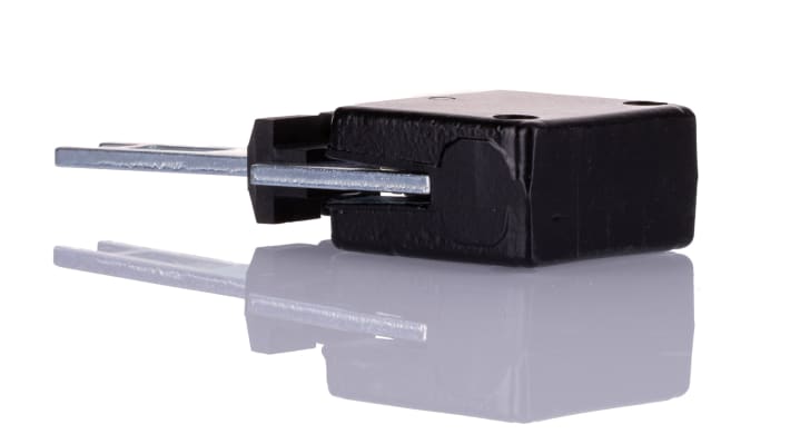 Schmersal AZ 3350-B6, attuatore di sicurezza in metallo per protezioni macchine, montaggio testina in 4 posizioni, dimensioni 40,5 x 114 x 38 mm.