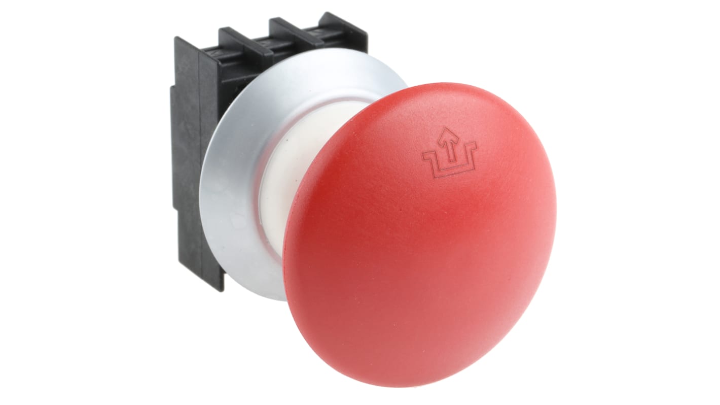 Pulsante di arresto di emergenza Schmersal NDRZ50RT, montaggio a pannello, diametro foro 22 mm, grado di protezione IP67/IP69K.