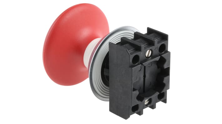 Pulsante di arresto di emergenza Schmersal NDRZ50RT, montaggio a pannello, diametro foro 22 mm, grado di protezione IP67/IP69K.