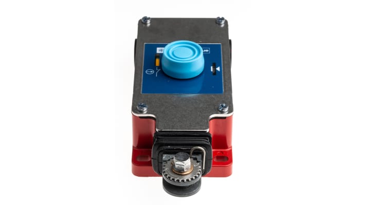 Interruttore a fune Telemecanique Sensors XY2CH13250H29, montaggio diritto, 1NO/1NC, cavo 15m, IP65, dimensioni 68 x 201 x 95mm.