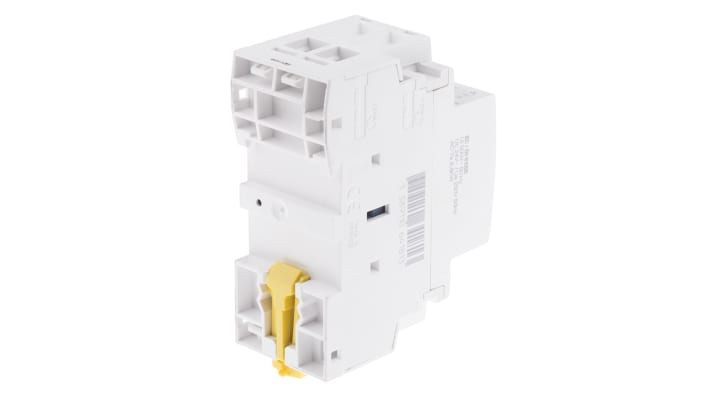 Contattore Schneider Electric GC4011B5, 2 poli, 1 NO + 1 NC, 40 A, bobina 24 V c.a., montaggio su guida DIN, dimensioni 35x81x65 mm.