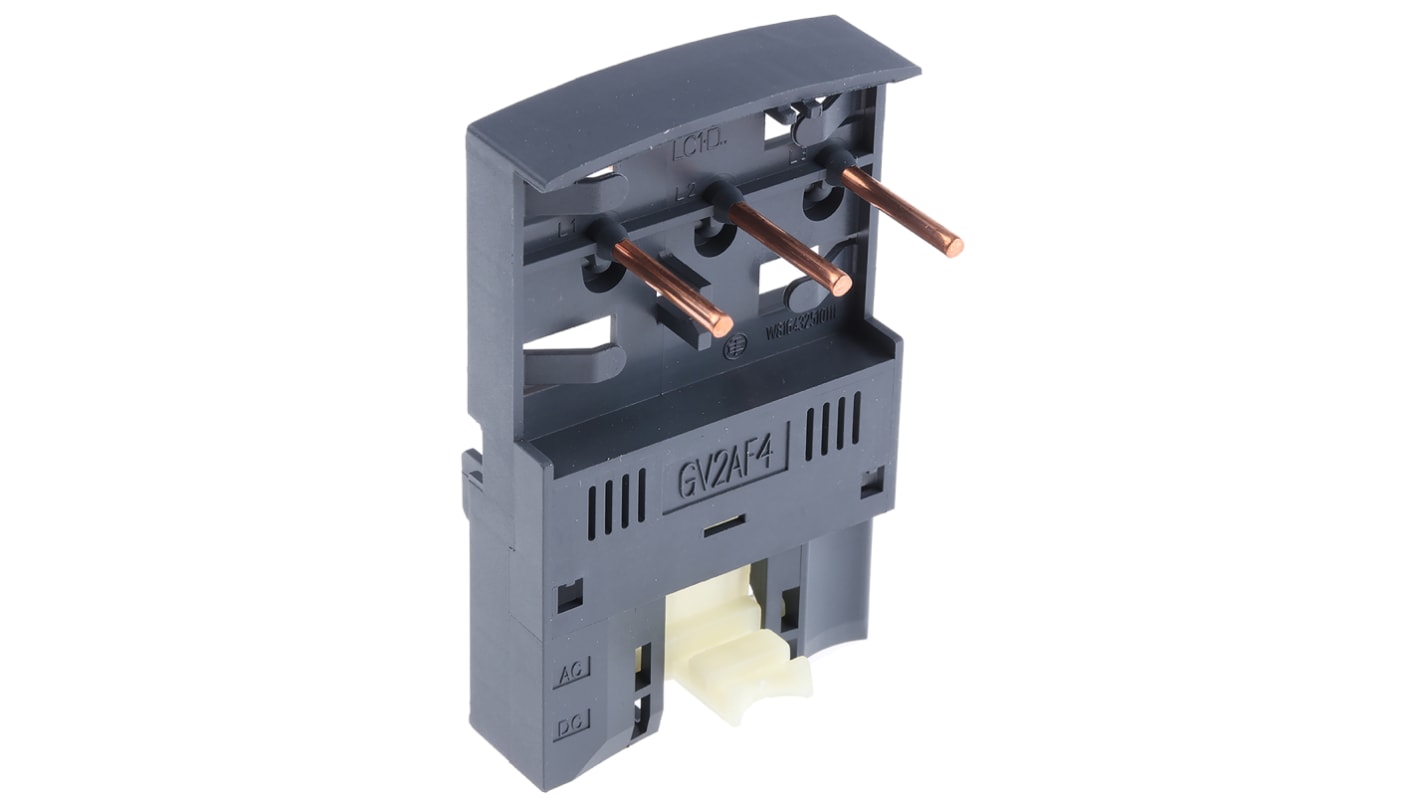 Accessori per interruttori automatici miniaturizzati Serie GV2 - Schneider Electric GV2AF4: Condensatore per motoriduttori AC, IP55, 3 poli, compatibile con serie GV2, LC1K e LC1P.