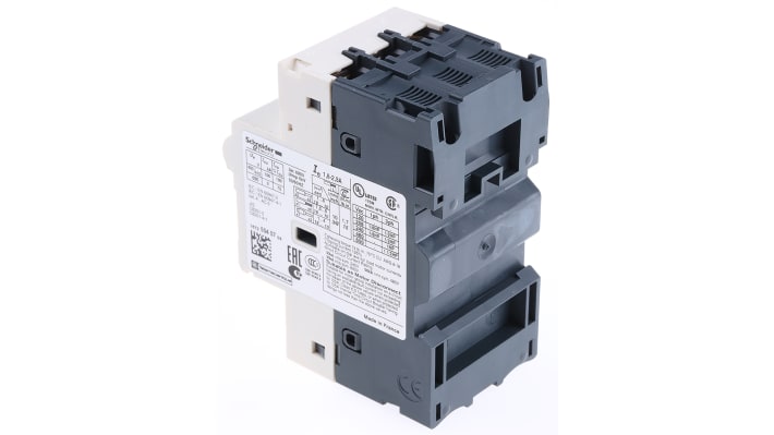 Interruttore automatico del motore Schneider Electric GV2RT07 - 2,5 A TeSys, protezione per motori con picchi di corrente elevati.