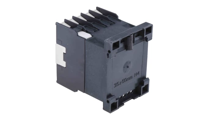 Contattore Schneider Electric LP1K0901BD3, 3 poli, 9 A, 24 V dc, IP20, dimensioni 45x58x57 mm, peso 235 g.