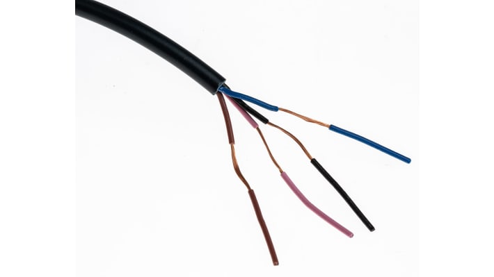 Sensore di distanza rettangolare Omron E3Z-LS61 2M BY OMS, rilevamento 20-200 mm, uscita NPN, IP67, cavo 2 m.