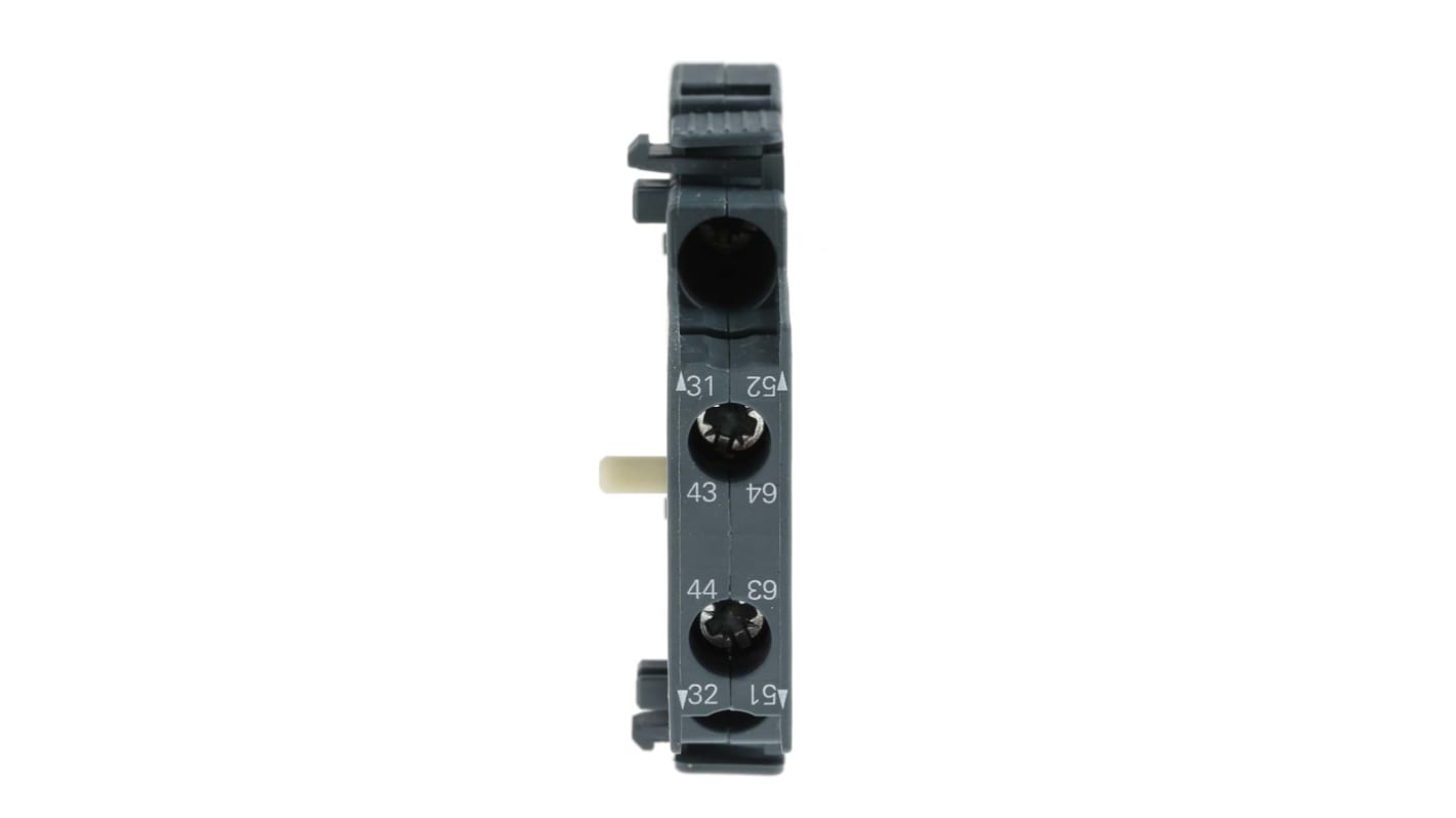 Contatto ausiliario Siemens 3RH2921-1DA11, 2 contatti (1 N/C + 1 N/A), montaggio laterale, corrente 6 A, tensione 600 V c.c.