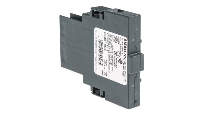 Contatto ausiliario Siemens 3RH2921-1DA11, 2 contatti (1 N/C + 1 N/A), montaggio laterale, corrente 6 A, tensione 600 V c.c.