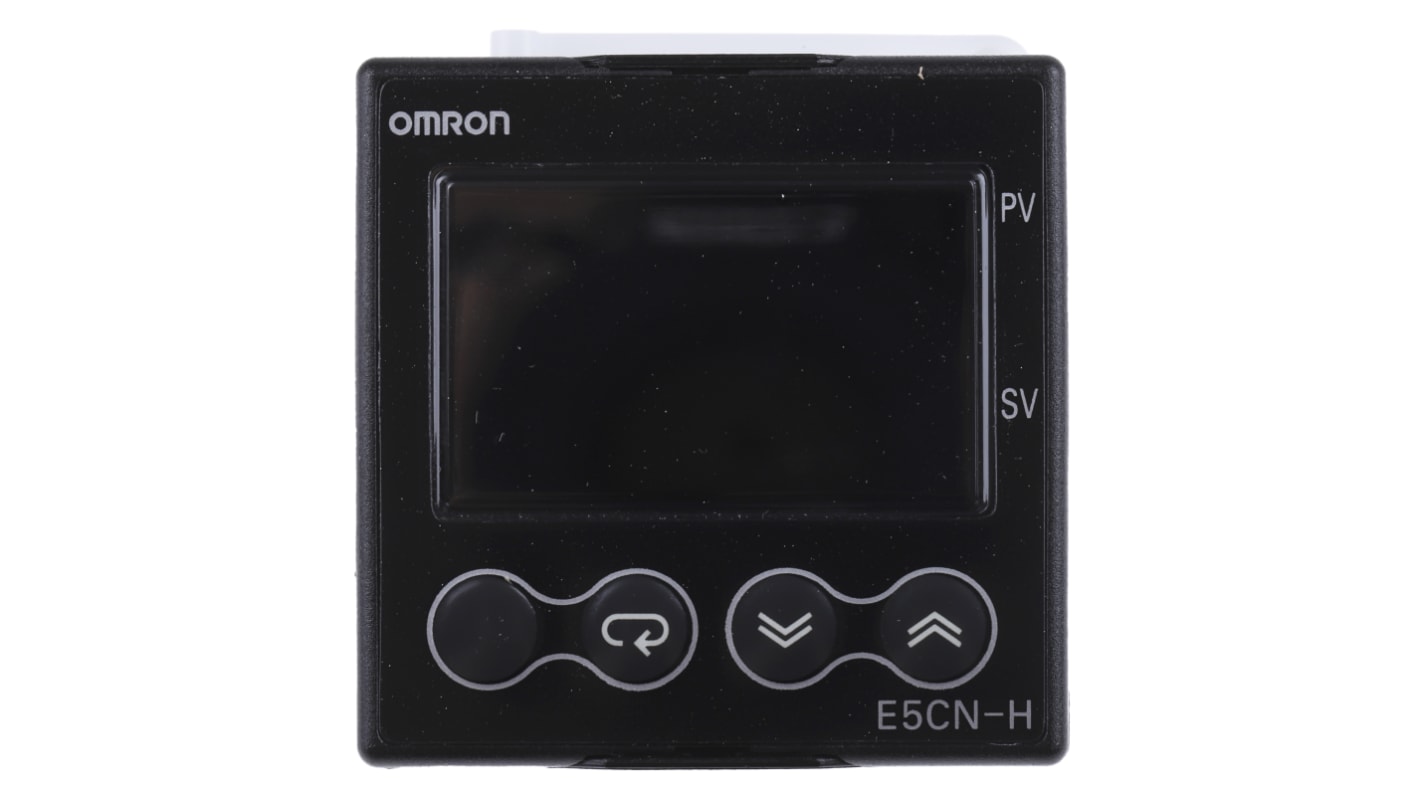 Omron E5CN-HC2MD-500, controller PID 48x48 mm, 24 V, 2 uscite 4-20 mA, montaggio a pannello, grado di protezione IP66.