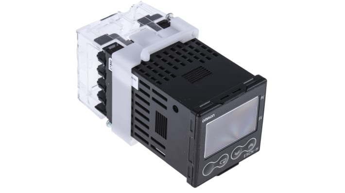 Omron E5CN-HC2MD-500, controller PID 48x48 mm, 24 V, 2 uscite 4-20 mA, montaggio a pannello, grado di protezione IP66.