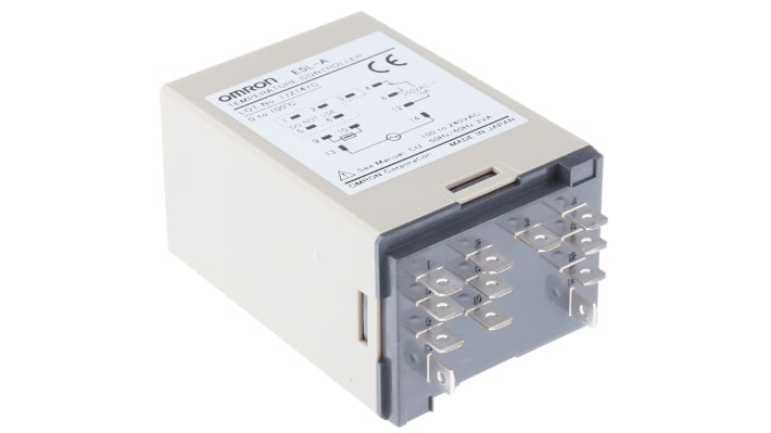Termostato bimetallico Omron E5LA0100, SPDT, 0-100°C, montaggio a staffa, contatto 10A, 250V ca, semplice configurazione.