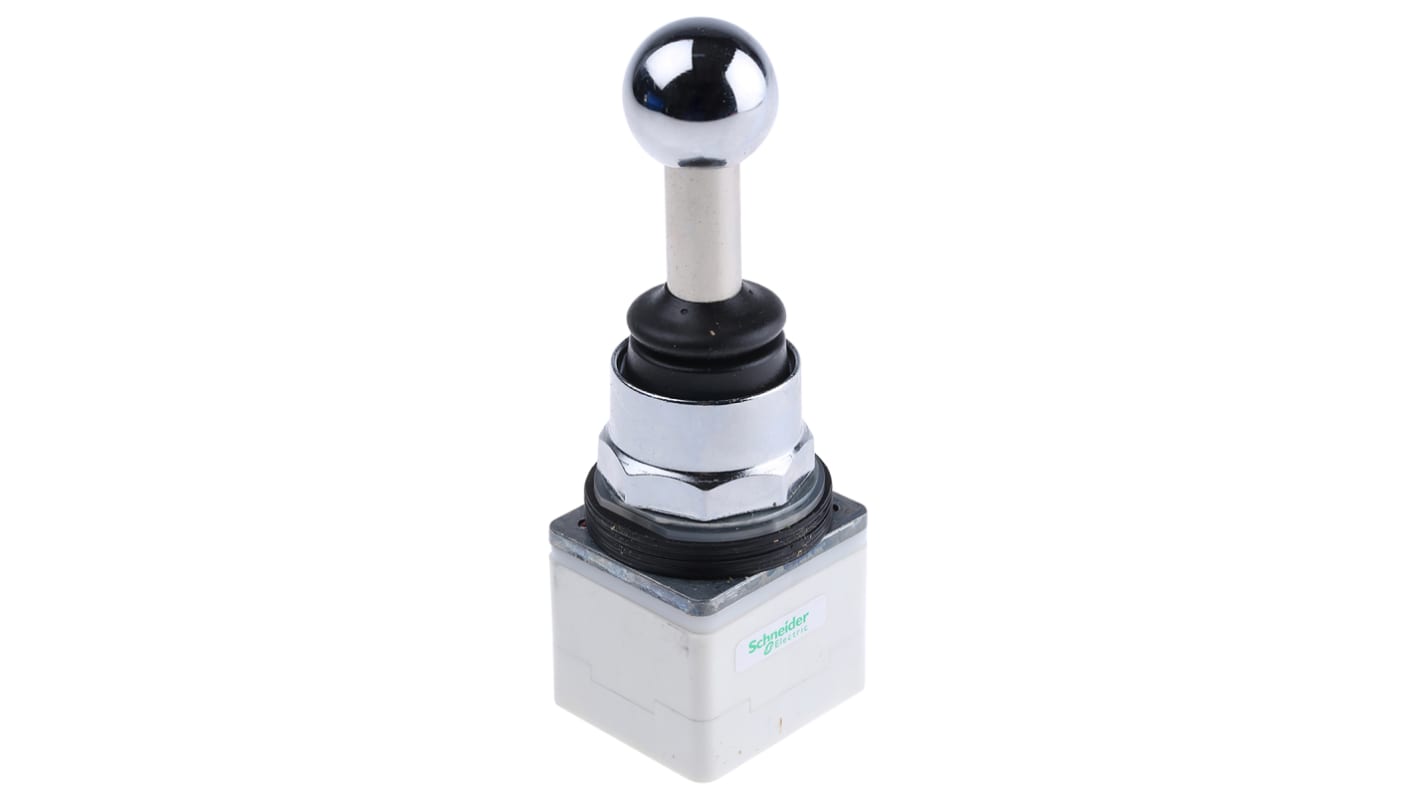 Interruttore joystick Schneider Electric 9001K35, ottagonale, IP66, 5 posizioni, diametro foratura 30mm, peso 0,372 kg.