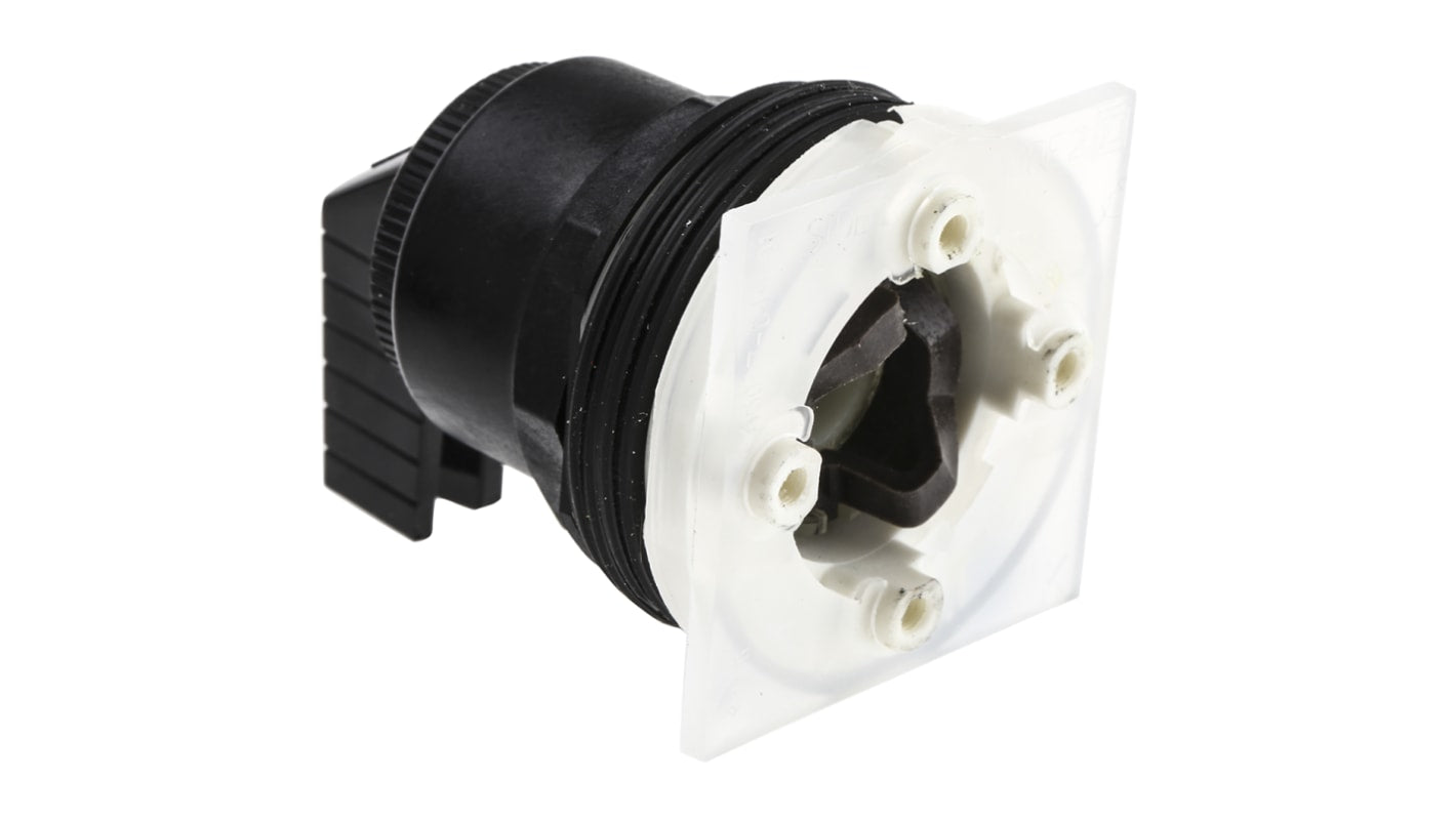 Selettore a 3 posizioni Schneider Electric 9001SKS53FB, diametro foro 30mm, attivazione a molla, grado di protezione IP66.