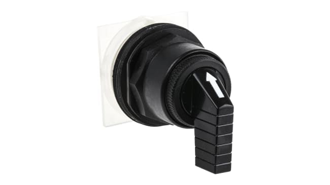Selettore a 3 posizioni Schneider Electric 9001SKS53FB, diametro foro 30mm, attivazione a molla, grado di protezione IP66.