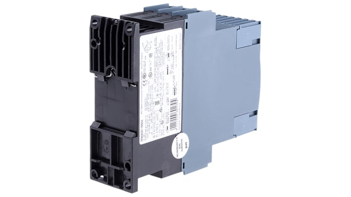 Avviatore soft-start Siemens 3RW4027-1BB04, 3 fasi, 15 kW, 32 A, IP20, dimensioni 45x154x125 mm.
