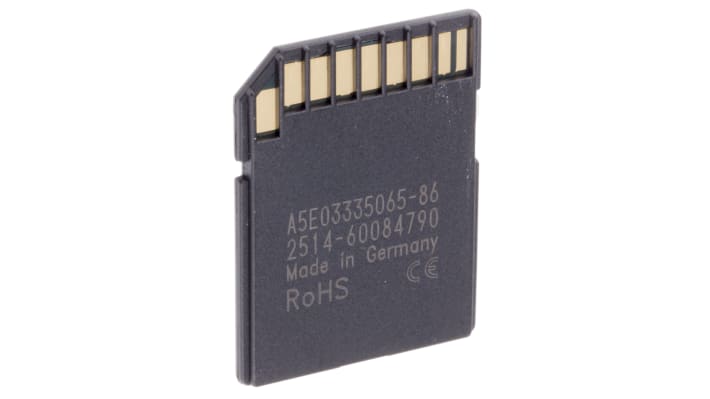 Scheda di memoria Siemens 6AV6671-8XB10-0AX1 per HMI Pannelli mobili 177/277/377 - Compatibile con SIMATIC - Slot SD/MMC - Controllo e visualizzazione parametri processo.