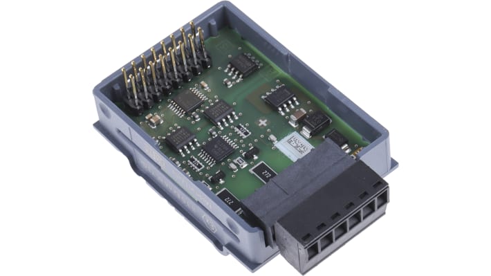 Modulo di espansione PLC Siemens 6ES7221-3BD30-0XB0, digitale, 4 ingressi, 24 V, dimensioni 62 x 38 x 21 mm.