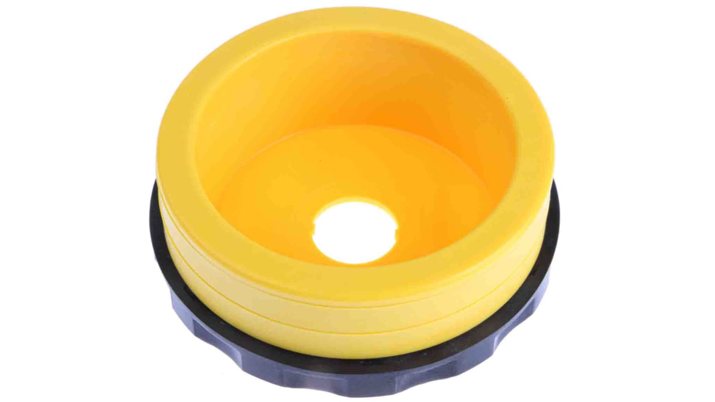 Omron A22Z-EG22, protezione per arresto di emergenza, altezza 35mm, compatibile con A22E, include accessori e distanziatori.