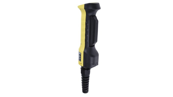 Interruttore di abilitazione di sicurezza Omron A4EG-C000041, 3 posizioni, IP66, 125VAC, dimensioni 262x48x60mm.