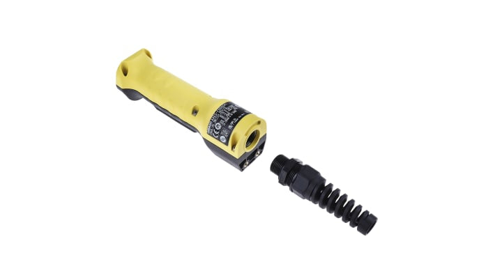 Interruttore di abilitazione di sicurezza Omron A4EG-C000041, 3 posizioni, IP66, 125VAC, dimensioni 262x48x60mm.