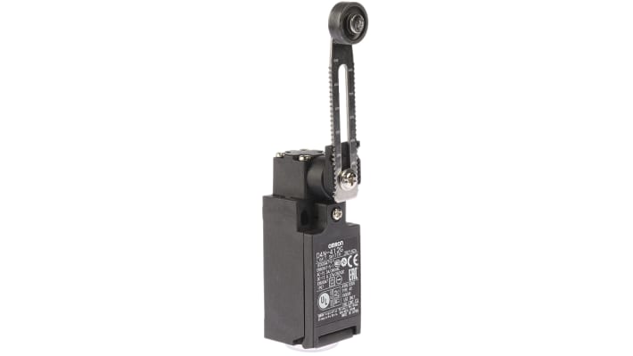 Interruttore di interblocco Omron D4N-412G, leva a rullo, 1NC/1NO, dimensioni 64x31x45mm, grado di protezione IP67.