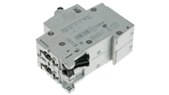 Interruttore magnetotermico ABB S202-C2, 2A, 6 kA, montaggio su guida DIN, dimensioni 88x35x69 mm, grado di protezione IP20.