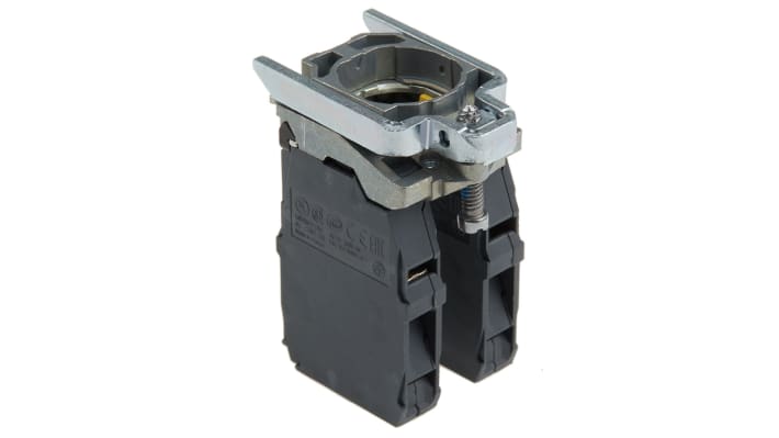 Blocco contatti Schneider Electric ZD4PA203, 4NO a vite, LED integrato, collare di fissaggio incluso, conforme a EN/IEC 60947-5-1.