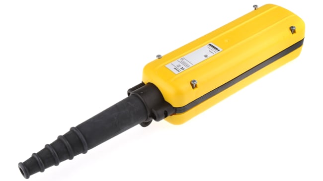 Schneider Electric XACA481, stazione di controllo a pulsante con 4 contatti NA e 4 NC, protezione IP65, contenitore giallo in polipropilene.