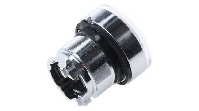 Attuatore pulsante Schneider Electric ZB4BA38, verde, ritorno a molla, diametro foro 22mm, protezione IP66/IP67/IP69K.